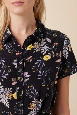 Joyce Washable Silk Dress - French Jardin Black 8 Joyce Washable Silk Dress - French Jardin Black -Drapsify Sales Store 10120 Joyce Silk French Jardin Black 4