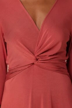 Olive 3/4 Sleeve Dream Knit Dress - Sienna 7 Olive 3/4 Sleeve Dream Knit Dress - Sienna -Drapsify Sales Store 10128 34 Slv Olive Sienna 4