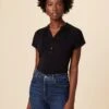 Atlanta Dream Knit Top - Black