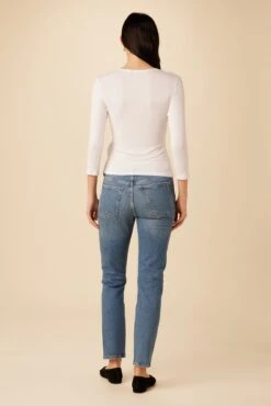 Gladys Dream Knit Top - White -Drapsify Sales Store 10135 Gladys Dream Knit White 3