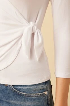 Gladys Dream Knit Top - White -Drapsify Sales Store 10135 Gladys Dream Knit White 5