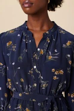 Arya 3/4 Sleeve Washable Silk Dress - Ana Floral -Drapsify Sales Store 10139R1 Arya Silk Ana Floral 4