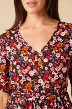 Lulu Ecovero Dress - Villa Floral -Drapsify Sales Store 10152 Lulu Viscose Villa Floral 4