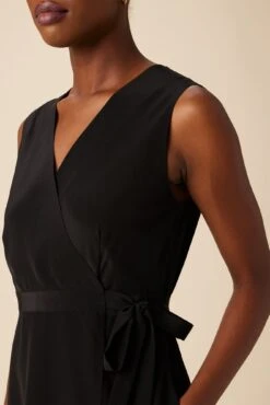 Ivy Washable Silk Dress - Black 7 Ivy Washable Silk Dress - Black -Drapsify Sales Store 10165 Ivy Black 4