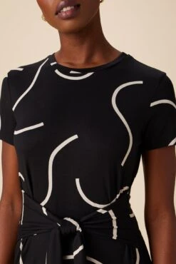 Colombe Viscose Knit Dress - Waves -Drapsify Sales Store 10176 SS Colombe Viscose Waves 4