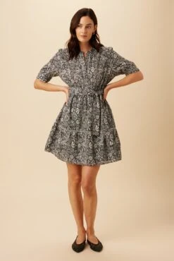 Malta Organic Cotton Dress - Nina Black