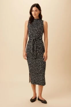 Castile Reverie Knit Dress - Valencia Dot Black