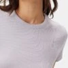 Eleanor Baby Rib Tee - Lilac