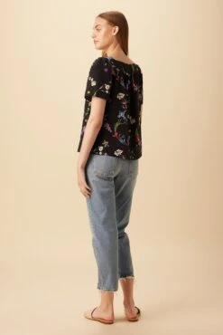 Donna Washable Silk Blouse - Marin Floral -Drapsify Sales Store 10206 Donna Marin Floral 3