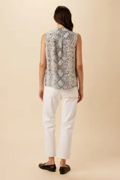 Amy Washable Silk Blouse - Serpentine -Drapsify Sales Store 10209 SL Amy Silk Serpentine 3