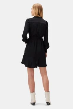 Malta Dress - Black -Drapsify Sales Store 10269 Malta Pin Tuck Black 3