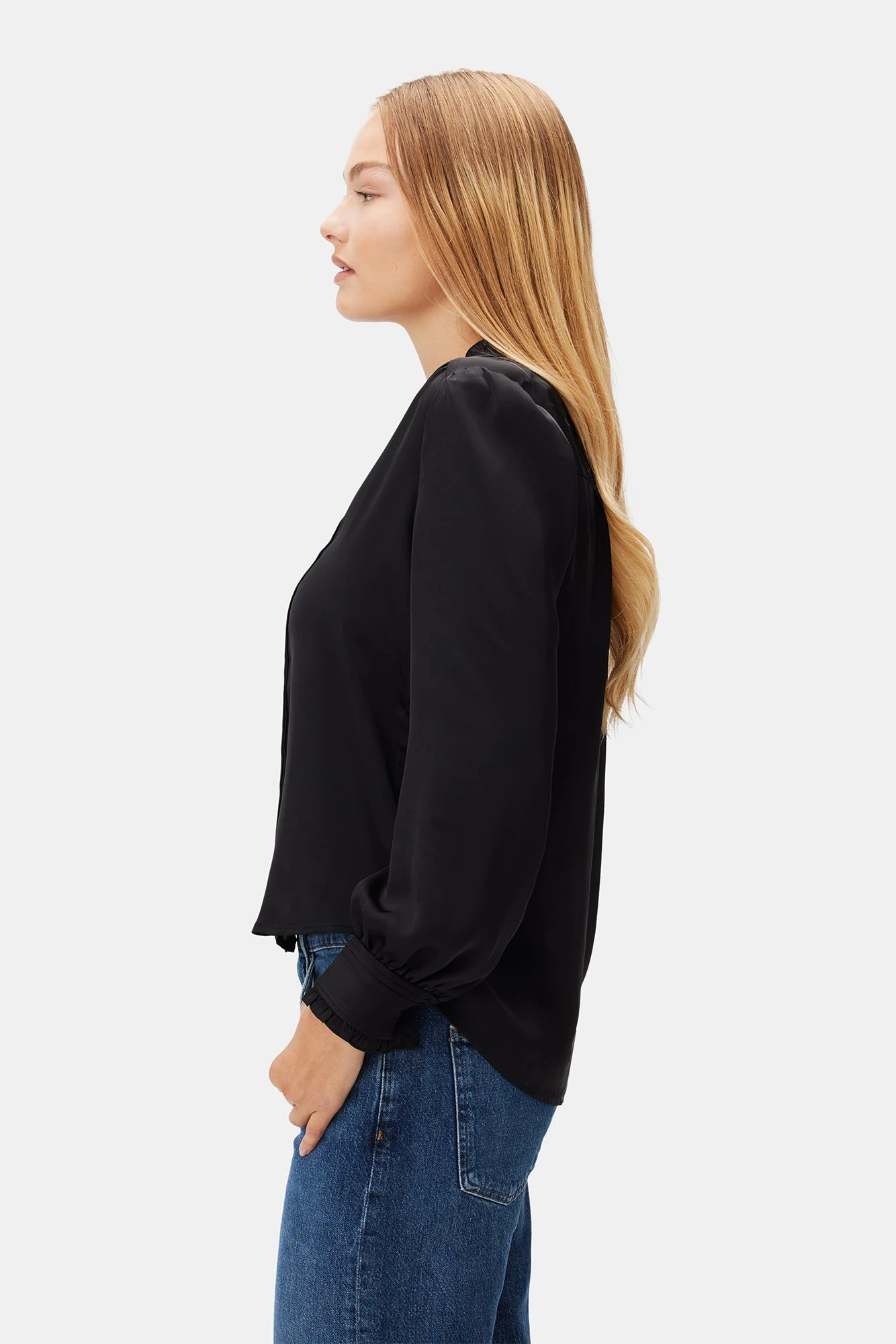 Charlotte Blouse - Black 2 Charlotte Blouse - Black - Image 2
