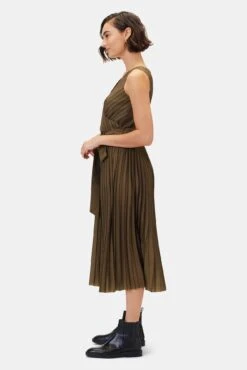Cambria Dress - Bronzed Olive -Drapsify Sales Store 10312 Cambria Bronzed Olive 2