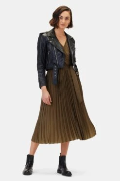 Cambria Dress - Bronzed Olive -Drapsify Sales Store 10312 Cambria Bronzed Olive 4