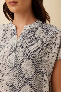 Renata Washable Silk Blouse - Serpentine -Drapsify Sales Store 1068 Renata Serpentine 4