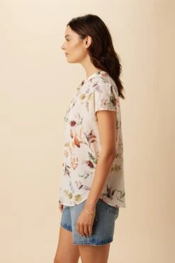 Drapsify Sales Store -Drapsify Sales Store 1068 Renata Silk Botanic Floral Ivory 2