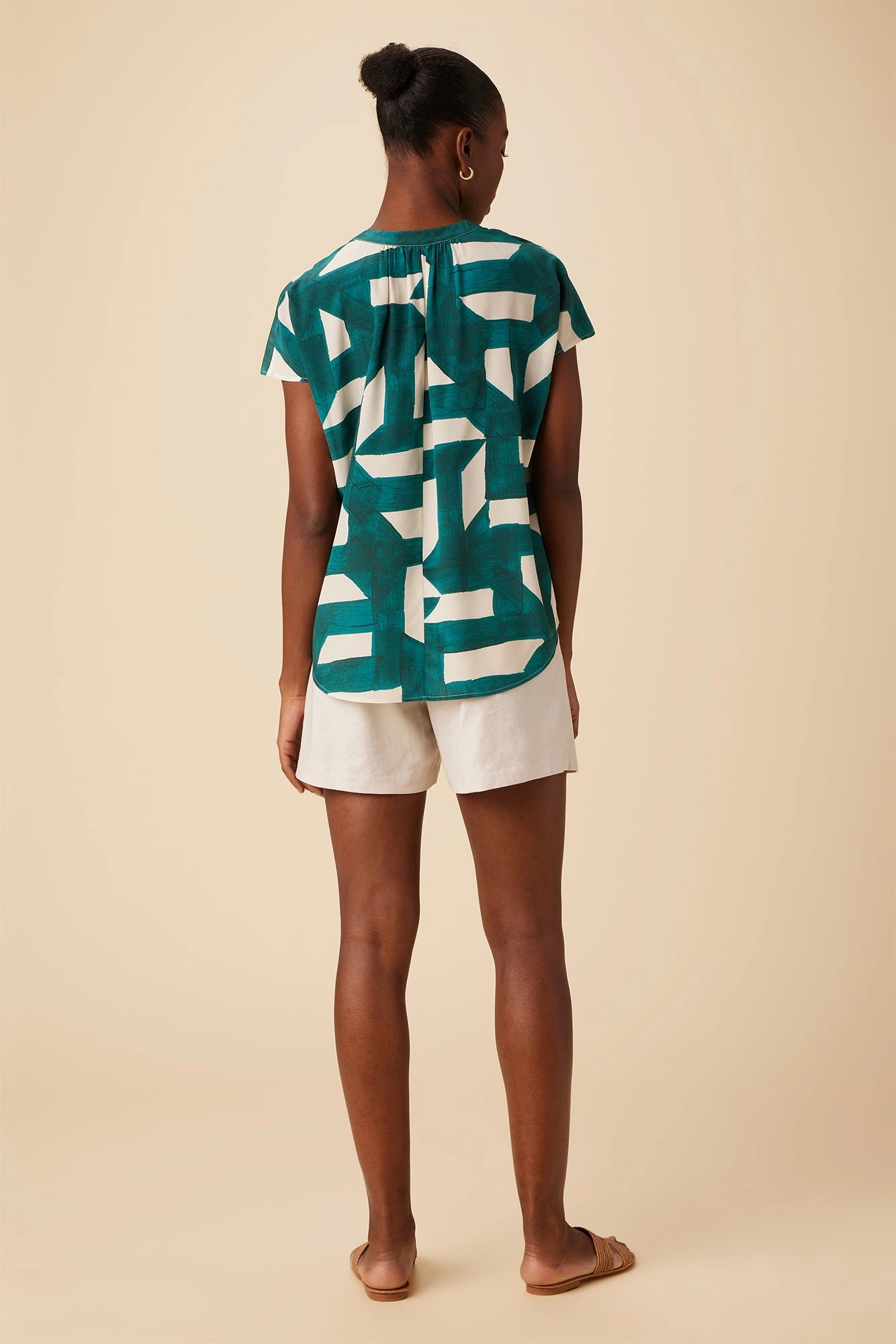 Renata Washable Silk Blouse - Eva 3 Renata Washable Silk Blouse - Eva - Image 3