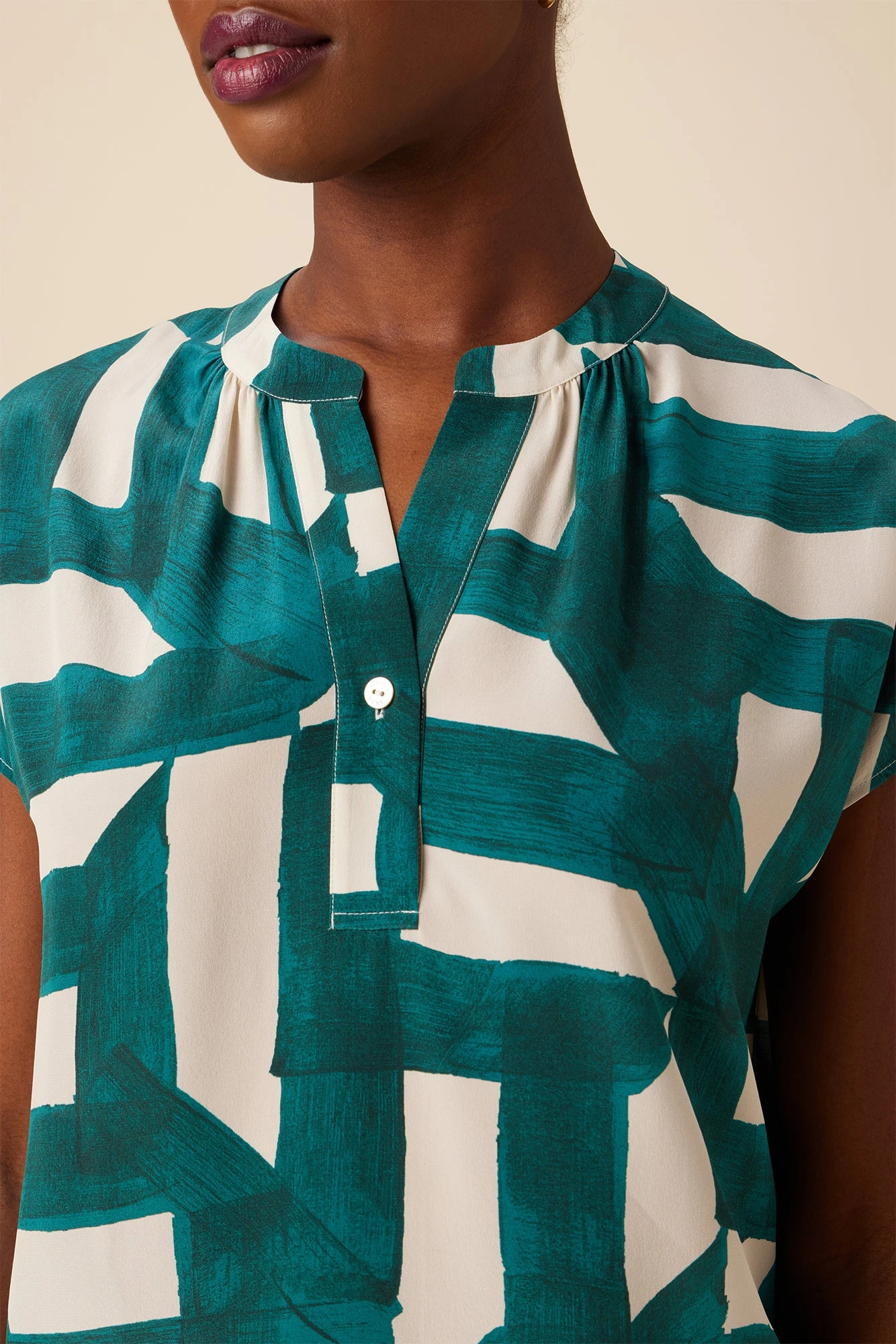 Renata Washable Silk Blouse - Eva 4 Renata Washable Silk Blouse - Eva - Image 4