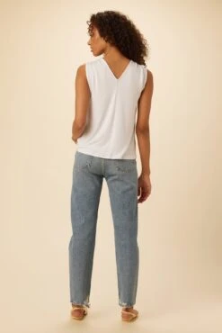 Mora Dream Knit Top - White -Drapsify Sales Store 1134 Mora White 3