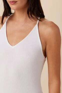 Jada Dream Rib Tank - White -Drapsify Sales Store 1329 Jada Dream Rib White 4 657a08b9 dfc7 4e30 8b4f 2236b746aa7e