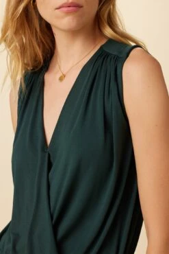 Simone Dream Knit Top - Darkest Spruce -Drapsify Sales Store 1342 Simone Darkest Spruce 4