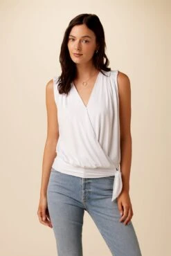 Simone Dream Knit Top - White