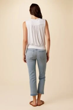 Simone Dream Knit Top - White -Drapsify Sales Store 1342 Simone White 3