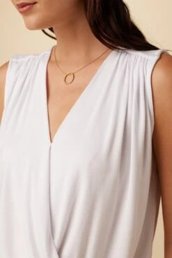 Simone Dream Knit Top - White -Drapsify Sales Store 1342 Simone White 4