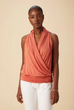 Agnes Dream Knit Top - Hibiscus