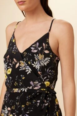 Varden Washable Silk Dress - French Jardin Black -Drapsify Sales Store 1593 Varden French Jardin Black 4