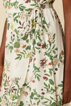 Varden Washable Silk Dress - Silverwood Floral -Drapsify Sales Store 1593 Varden Silverwood Floral 4