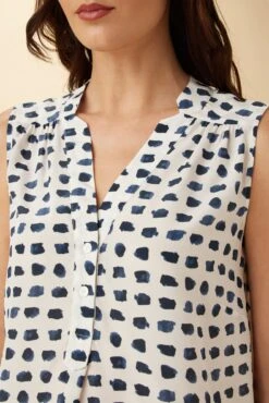 Amy Washable Silk Blouse - Squared Up White -Drapsify Sales Store 18 10209 SL Amy Squared Up White 4