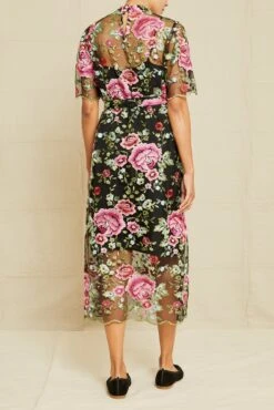 Brielle Upcycled Dress - Simone Floral -Drapsify Sales Store 211013 AV October ECOMM 0748BrielleSimoneFloralLace75 6523 web