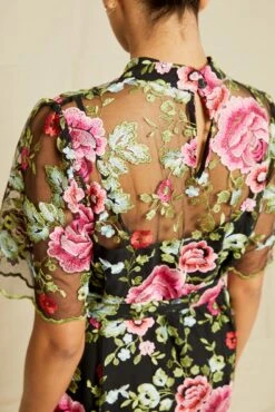 Brielle Upcycled Dress - Simone Floral -Drapsify Sales Store 211013 AV October ECOMM 0748BrielleSimoneFloralLace75 6537 web