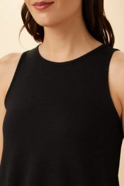 Sadie Reverie Slub Tank - Black -Drapsify Sales Store 23 7951 Sadie Black 4