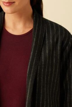 Viva Upcycled Wool Jacket - London Stripe -Drapsify Sales Store 24 1503 Viva London Stripe 4