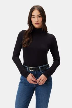 Drapsify Sales Store 16 Flannery Dream Knit Turtleneck - Black