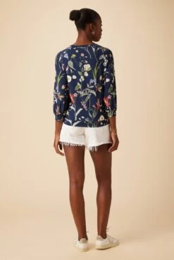 Issa Viscose Knit Tee - Gemini Navy -Drapsify Sales Store 26 Issa Viscose Gemini Navy 3