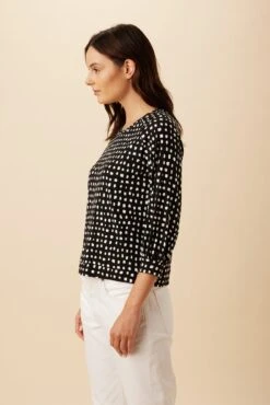 Drapsify Sales Store -Drapsify Sales Store 26 Issa Viscose Valencia Dot Black 2