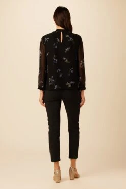 Jeanne Chiffon Blouse - Nahlia Floral -Drapsify Sales Store 27 10155 Jeanne Chiffon Nahlia Floral 3