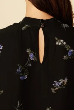 Jeanne Chiffon Blouse - Nahlia Floral -Drapsify Sales Store 27 10155 Jeanne Chiffon Nahlia Floral 5