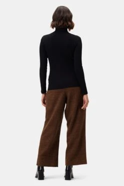 Lux Paris Rib Turtleneck - Black -Drapsify Sales Store 3800R1 Lux Turtleneck Black 3