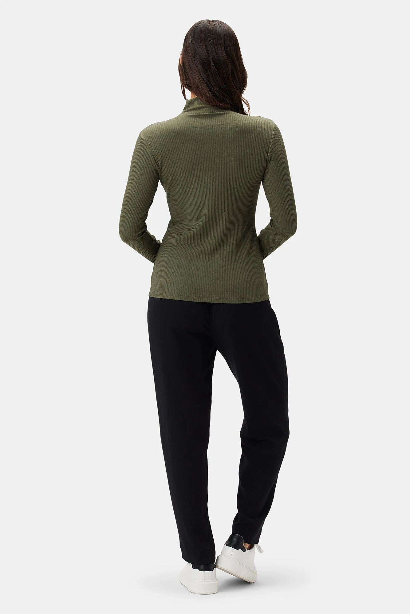 Lux Paris Rib Turtleneck - Calla Green 4 Lux Paris Rib Turtleneck - Calla Green - Image 4