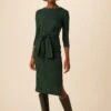Colombe 3/4 Sleeve Reverie Knit Dress - Forest Leopard