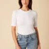 Jane Paris Rib Top - White
