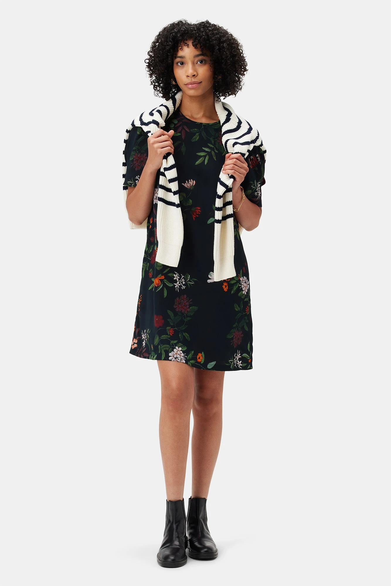 Darla Washable Silk Dress - Osaka Floral 2 Darla Washable Silk Dress - Osaka Floral - Image 2