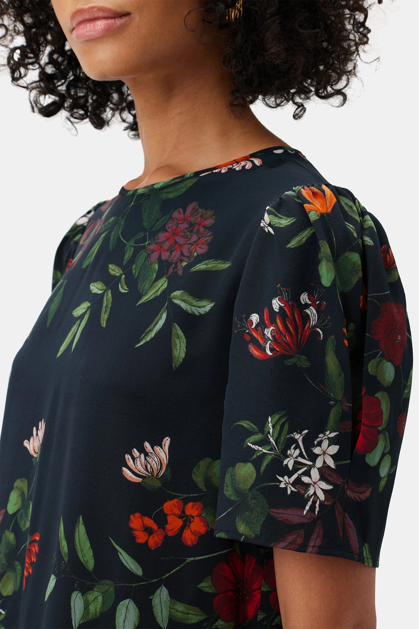 Darla Washable Silk Dress - Osaka Floral 4 Darla Washable Silk Dress - Osaka Floral - Image 4