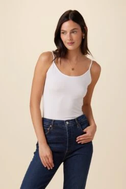 Camille Dream Knit Camisole - White