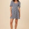 Tamara Reverie Knit Dress - Calico Navy