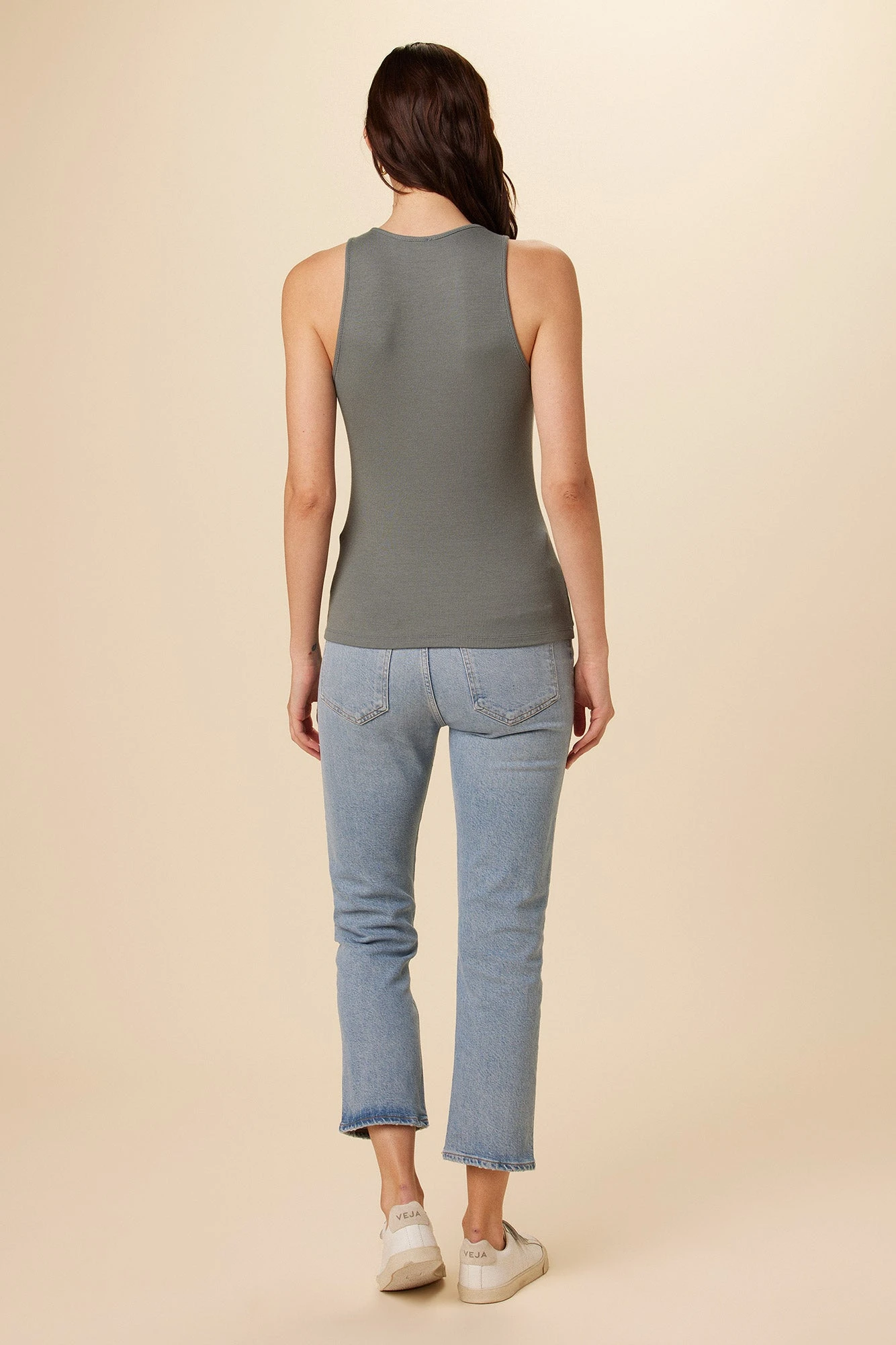 Jillian Dream Rib Tank - Moss 3 Jillian Dream Rib Tank - Moss - Image 3